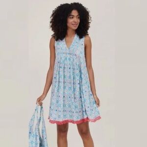 New Boutique ModaPosa Felice Cotton Pintuck Dress Size M